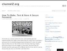 Tablet Screenshot of channelz.org